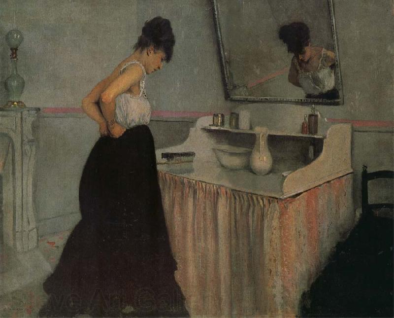 Gustave Caillebotte The fem in front of the toilet table Germany oil painting art